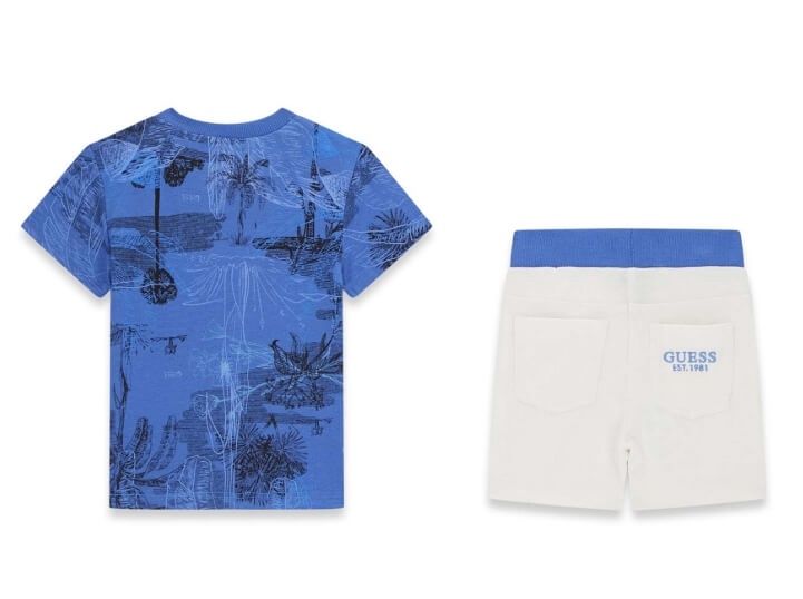 Ensemble 2 pièces bébé bleu tropical 8hm4