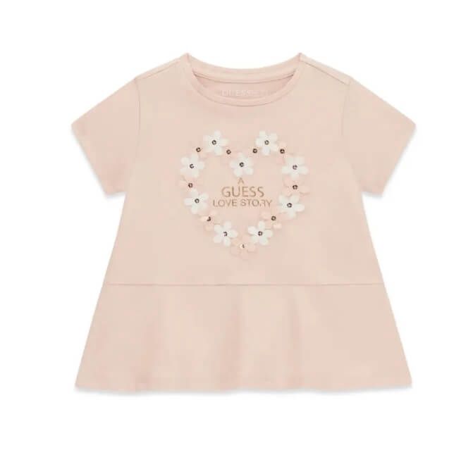 T-shirt rose Love Story 6yw4