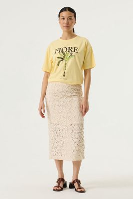T-shirt jaune flore dolce vita 0005