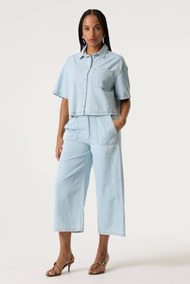 Jeans larges bleu pâle 0112