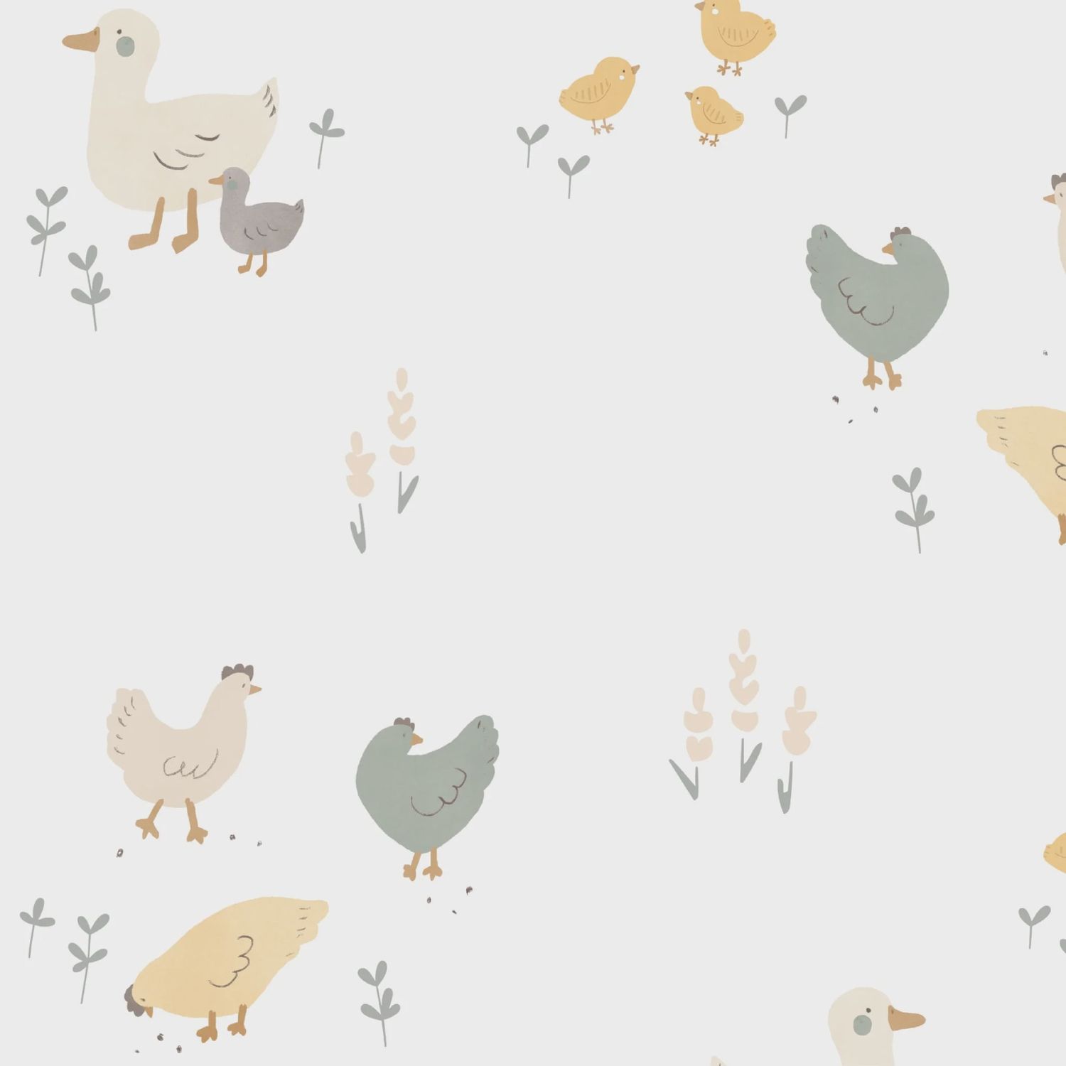 Couverture Mousseline Poules