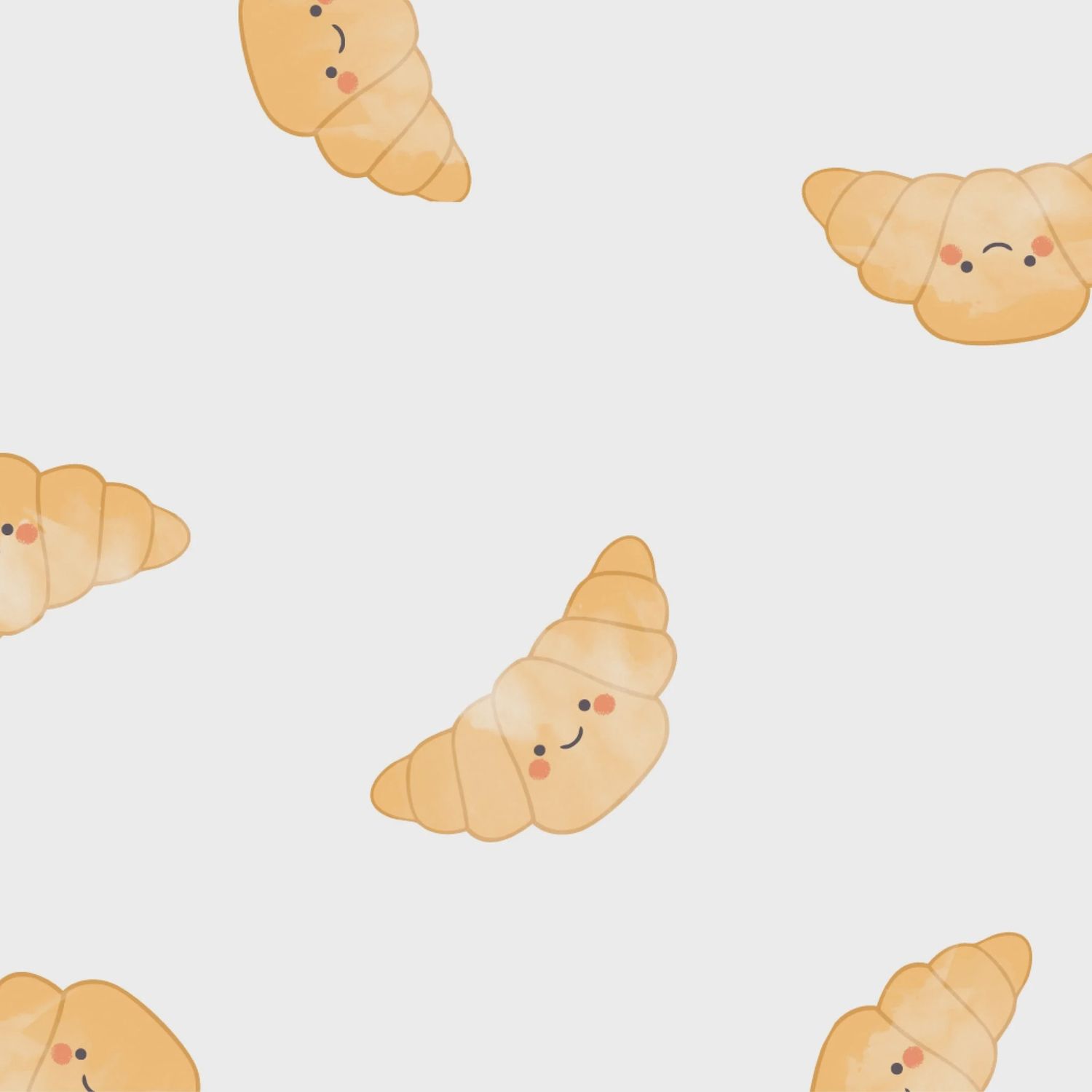 Couverture Mousseline Croissants