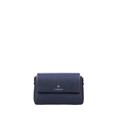 Le Judy - Sac à main bandoulière en cuir vegan marine