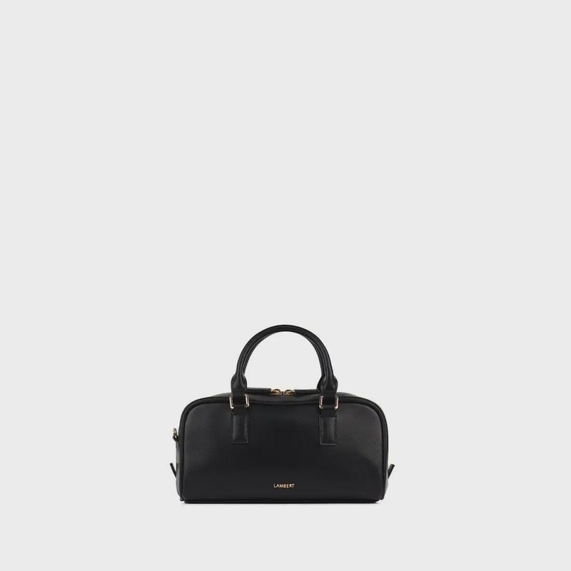 Le Camille - Sac à main 2-en-1 en cuir vegan noir