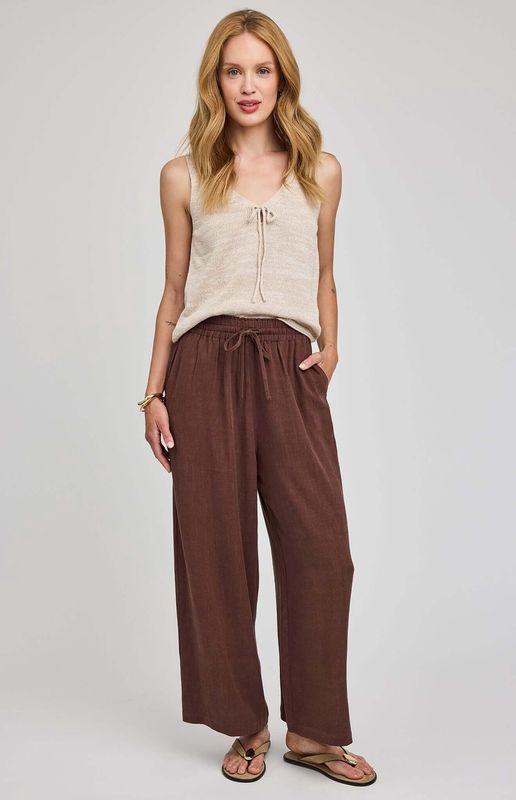 Pantalon en lin Arlo 7381
