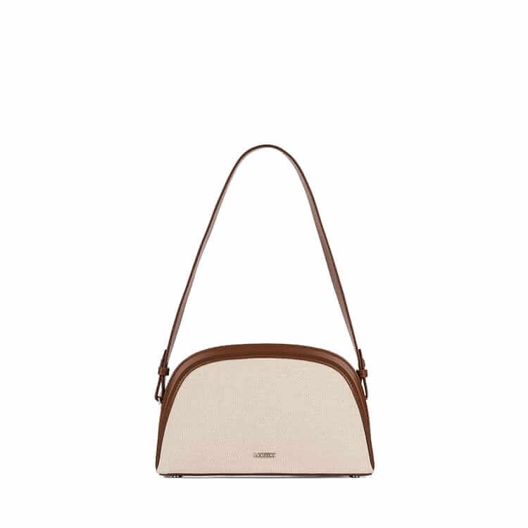Le Louise – Sac à main 2-en-1 en canevas hazelnut