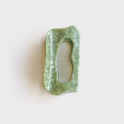 Pince à cheveux en acétate Ludi verre mousse