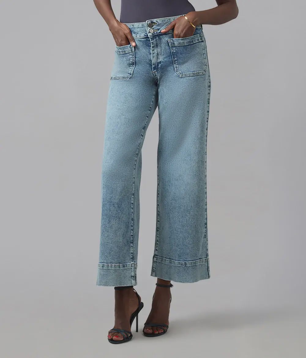 COLETTE-MDL High Rise Wide Leg Jeans