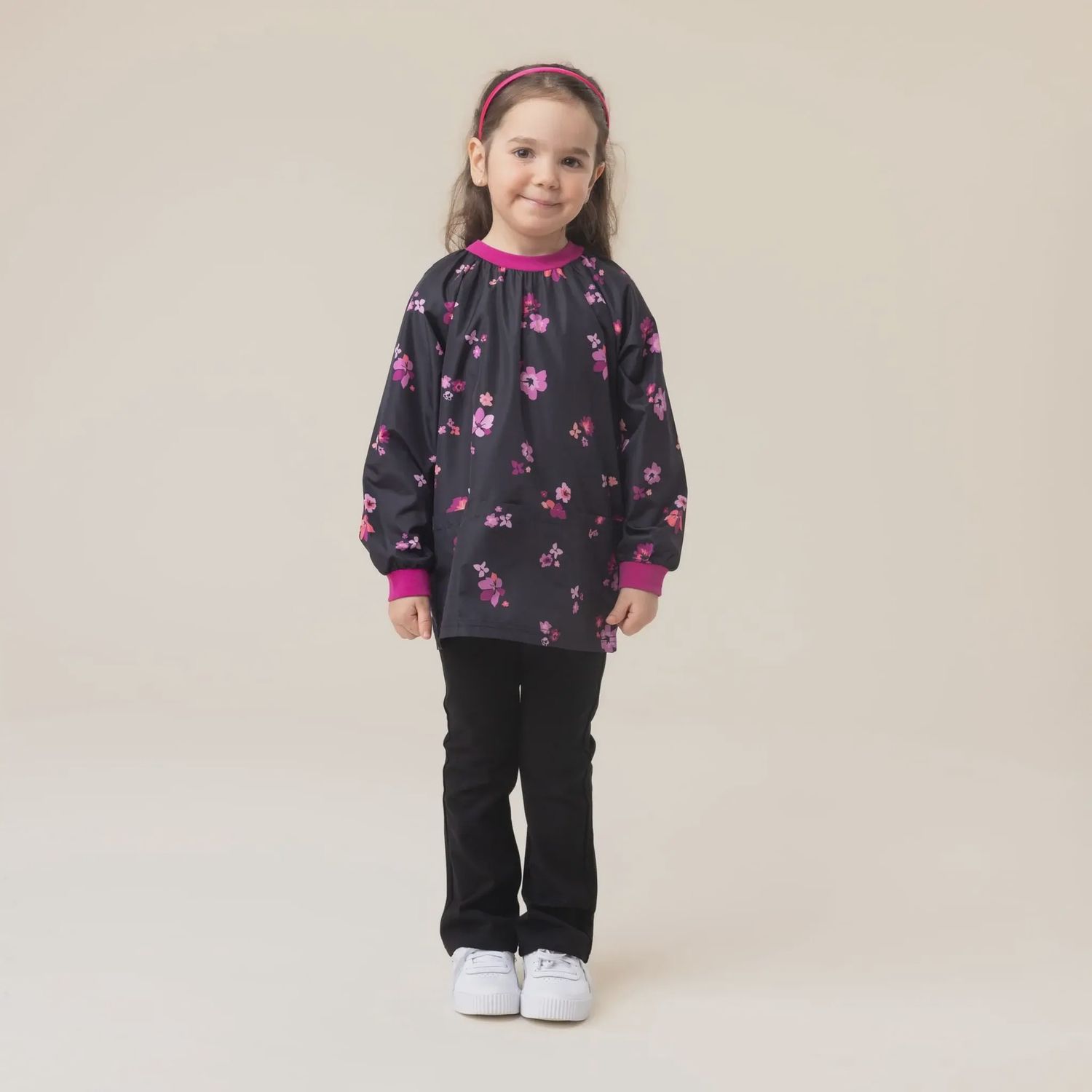 Couvre-tout Fleurs Bloc 3-12ans rose