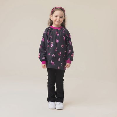 Couvre-tout Fleurs Bloc 3-12ans rose