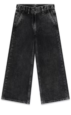 Jeans noir ample délavée 1213