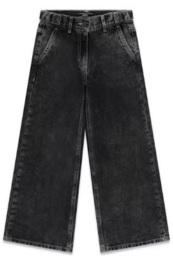 Jeans noir ample délavée 1213