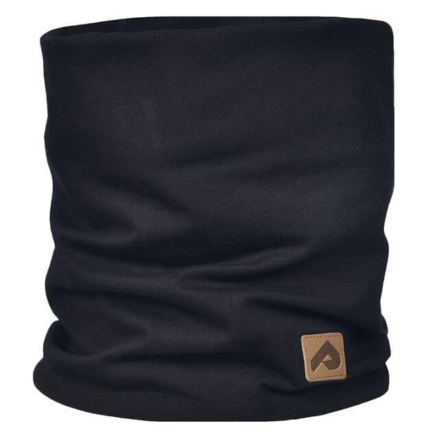 Cache-cou de coton doublé de polar noir 456