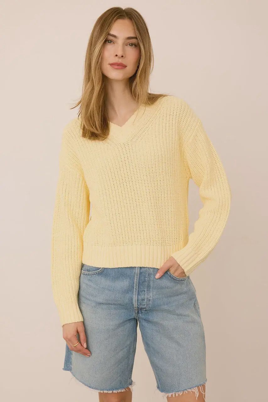 Tricot doux jaune – 190