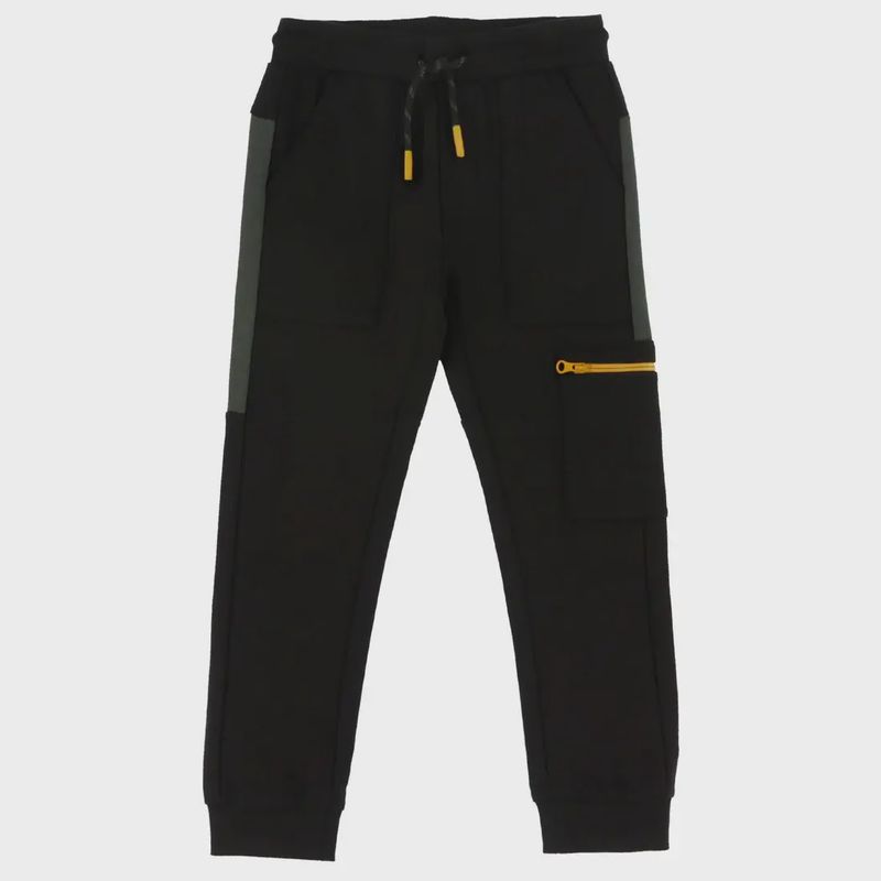 Jogging noir avec poche -112