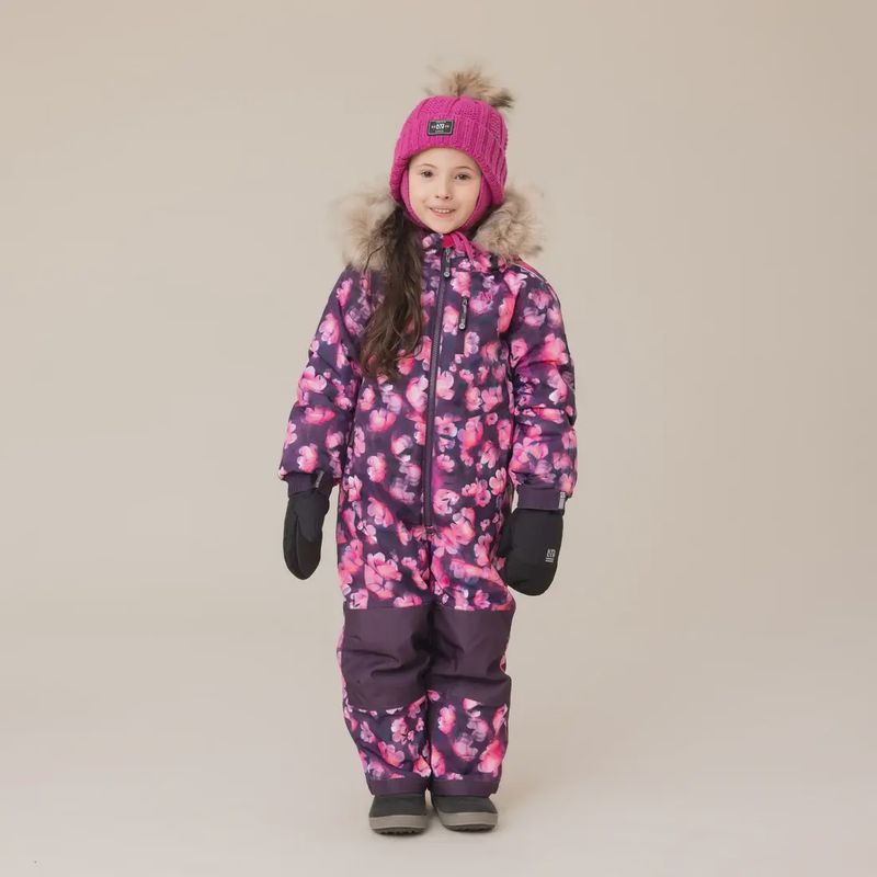 Habit de neige une-pièce Nora Filles Mauve M662