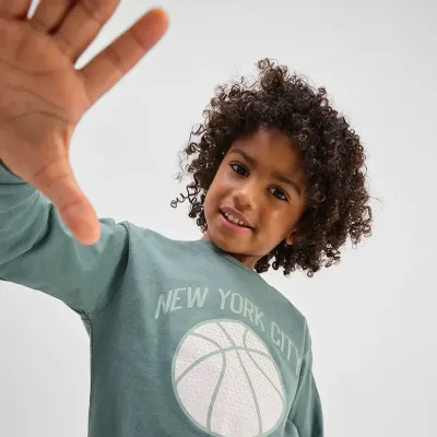 Pull vert pin avec imprimé basketball NY 06K
