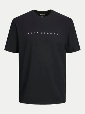 T-shirt noir avec logo blanc -435