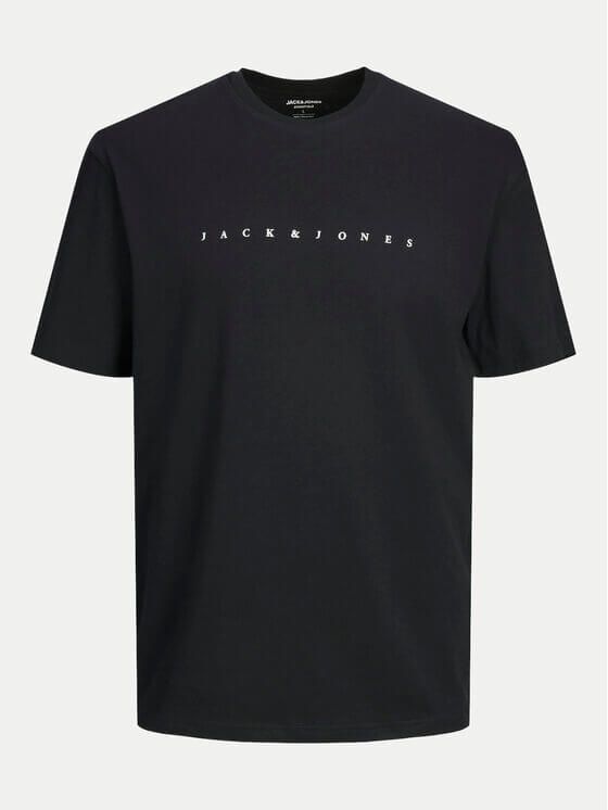 T-shirt noir avec logo blanc -435
