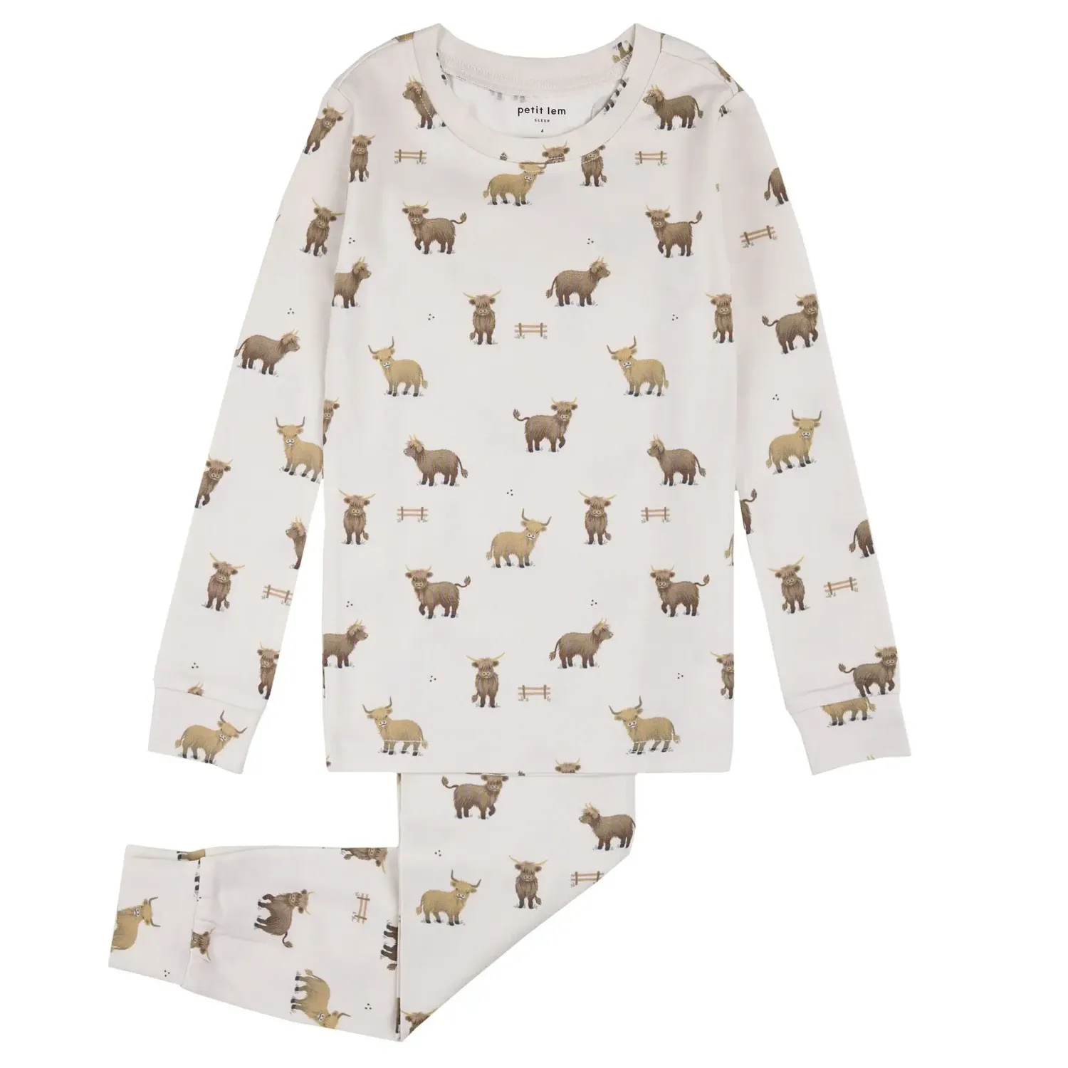Pyjama 2 pièces vache highland - Q08
