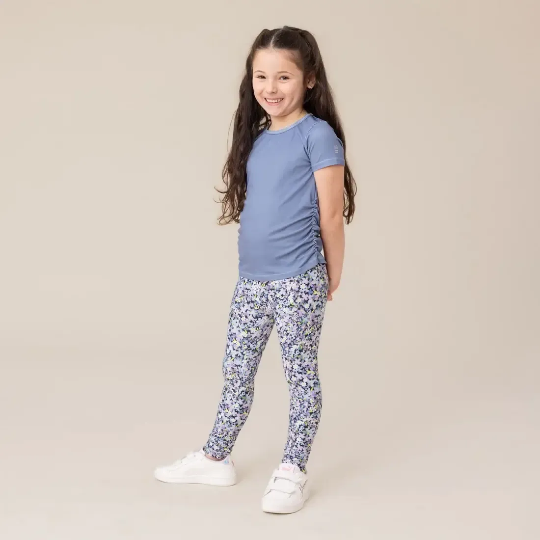 Legging athétique fleuris marine 2062
