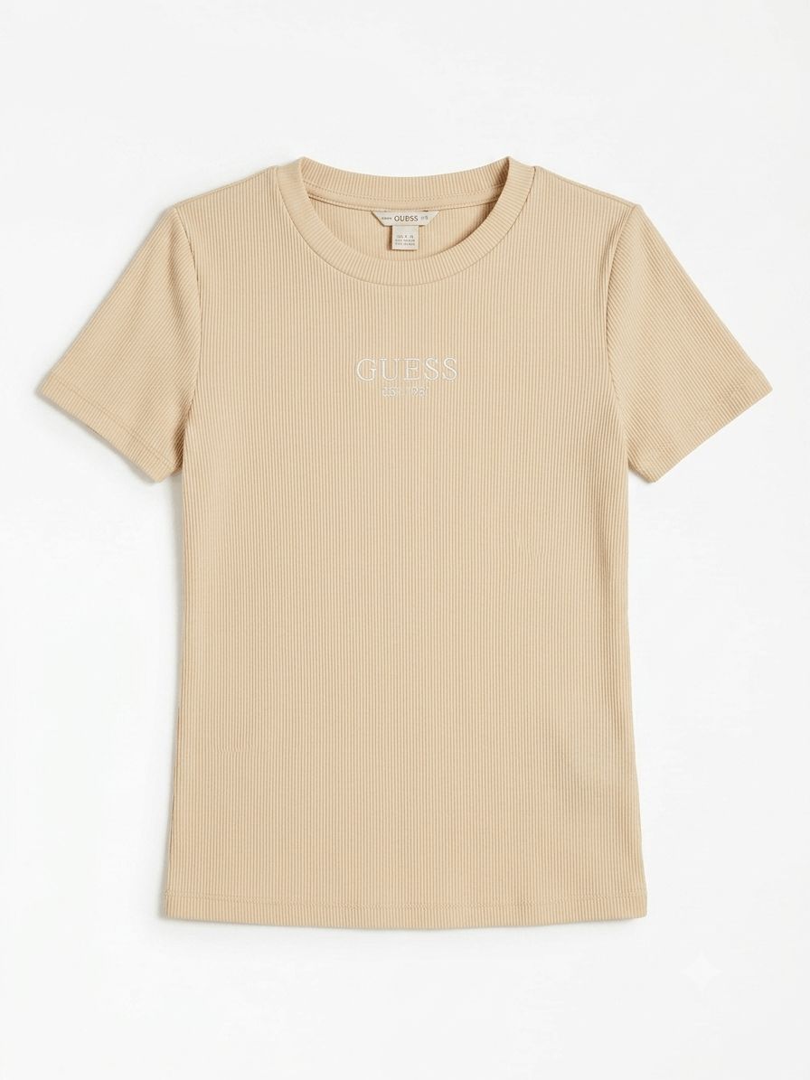 T-shirt gaufré vanille G1F7