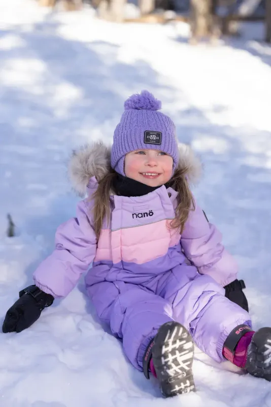 Habit de neige une-pièce bébé lyvia Lilas M468