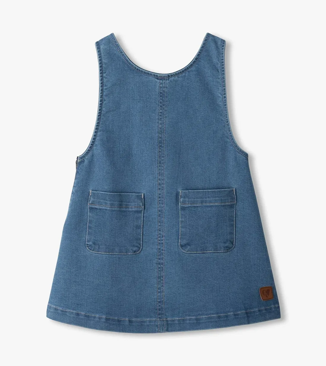 Robe chasuble en denim à poches 2114