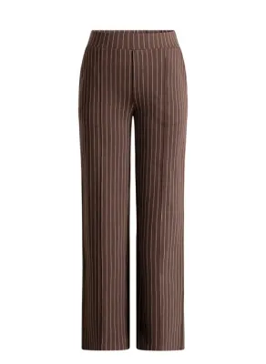 Pantalon nayla brun rayé 6439