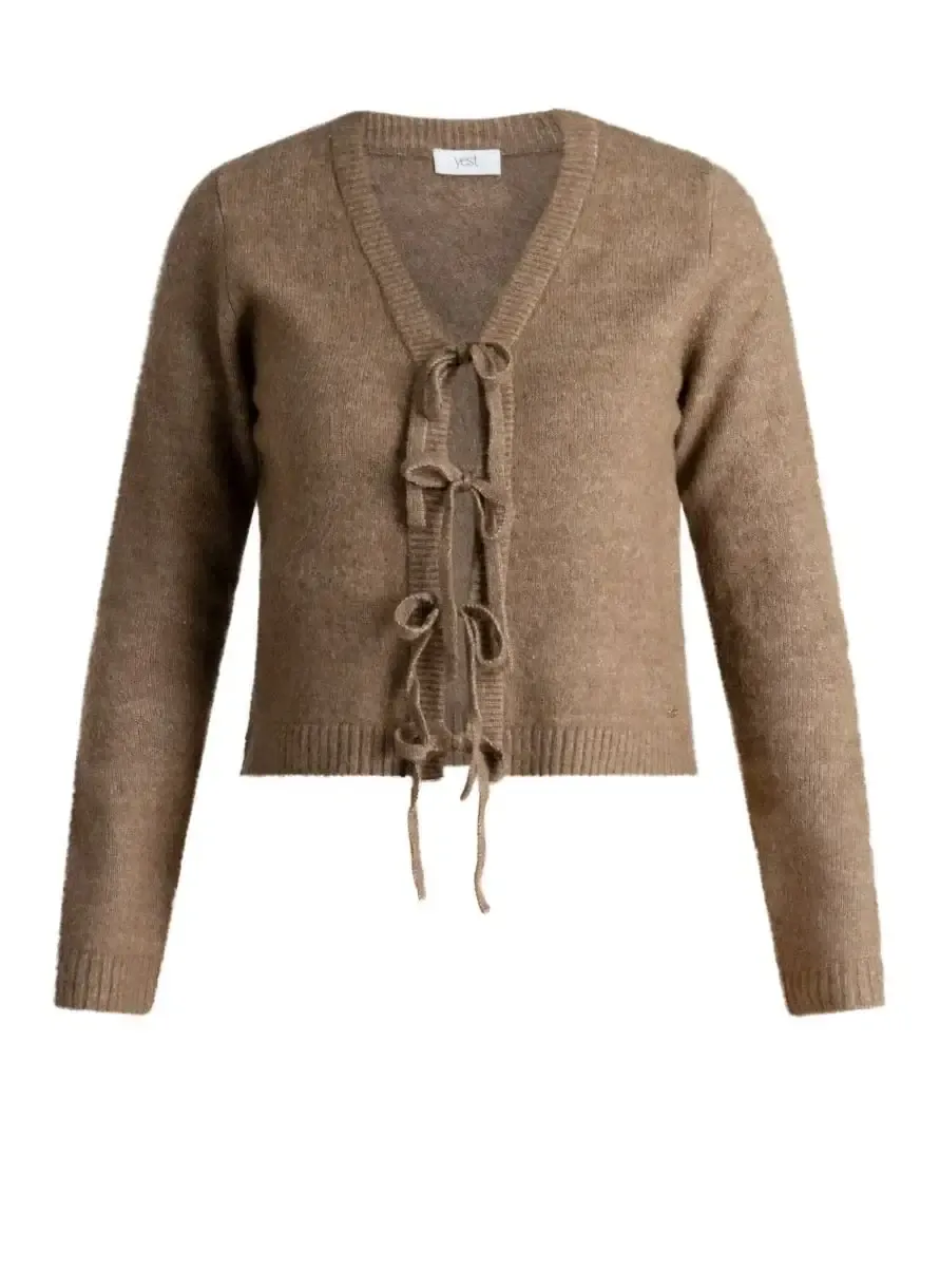 Cardigan sophey gris/olive 6477