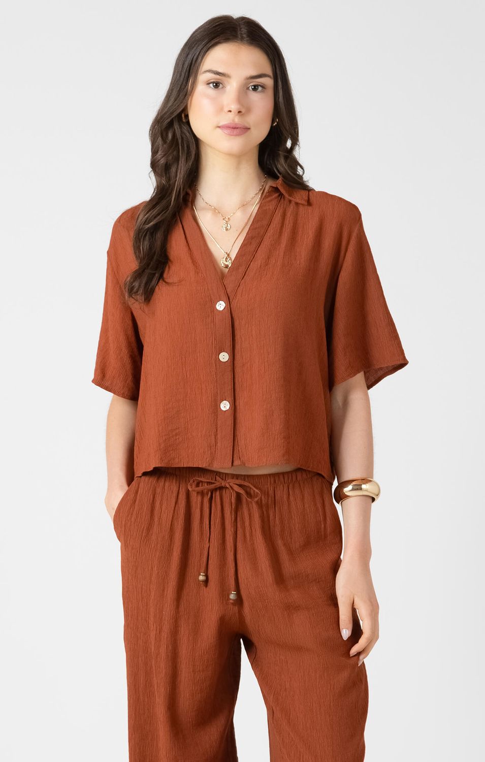 Blouse terre de sienne 3737