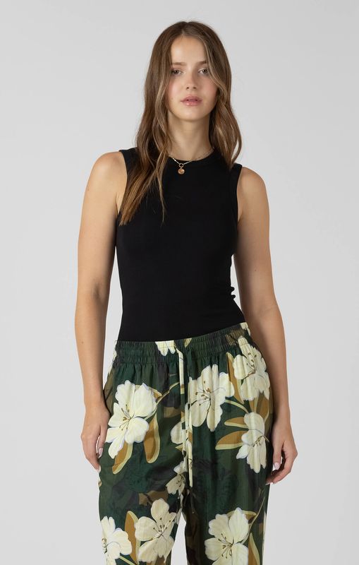 Camisole gaufrée noire 4303