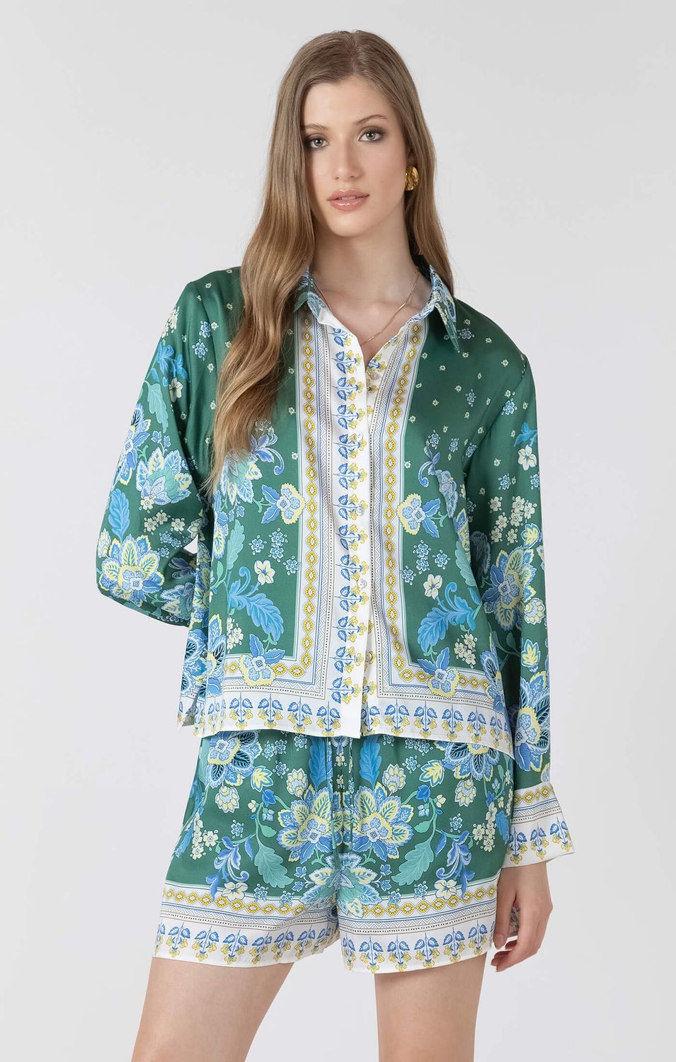 Blouse imprimé floral estival 3733