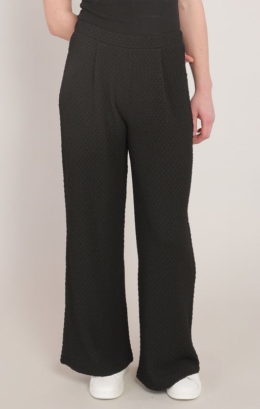 Pantalon texturé à jambes larges 2204