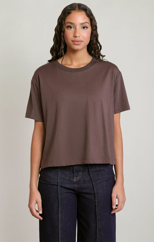 T-shirt base brun 4018