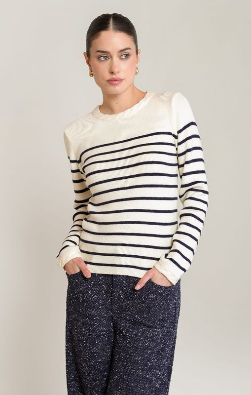 Gilet à rayures 7038