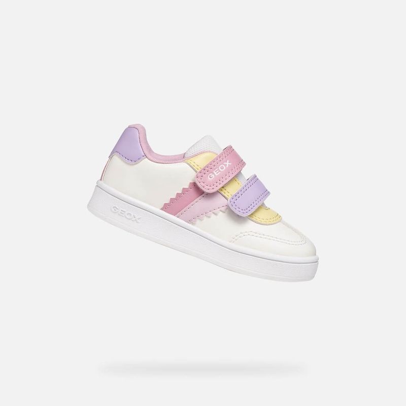 Soulier blanc double velcro eclyper