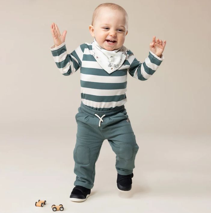 Ensemble cache-couche deux-pièces avec bavoir Bébé Garçon Vert 5901