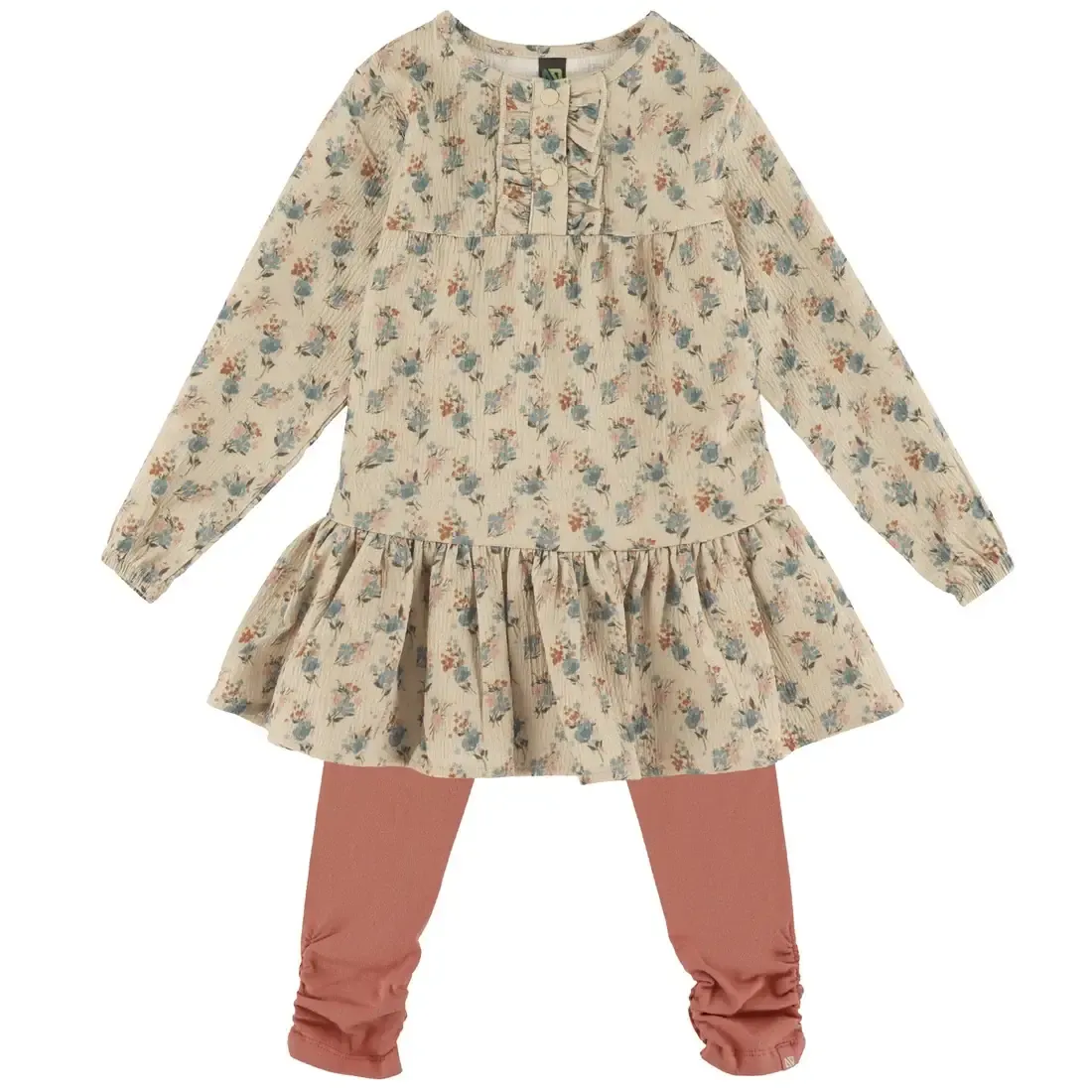 Ensemble tunique beige -603