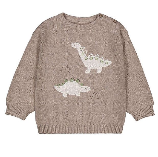Tricot beige dinosaure – 2371