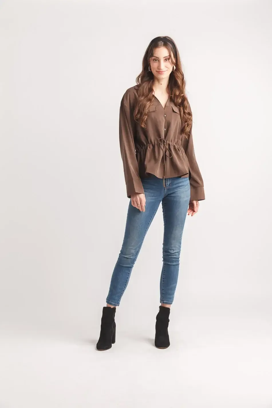 Chemise brune -007