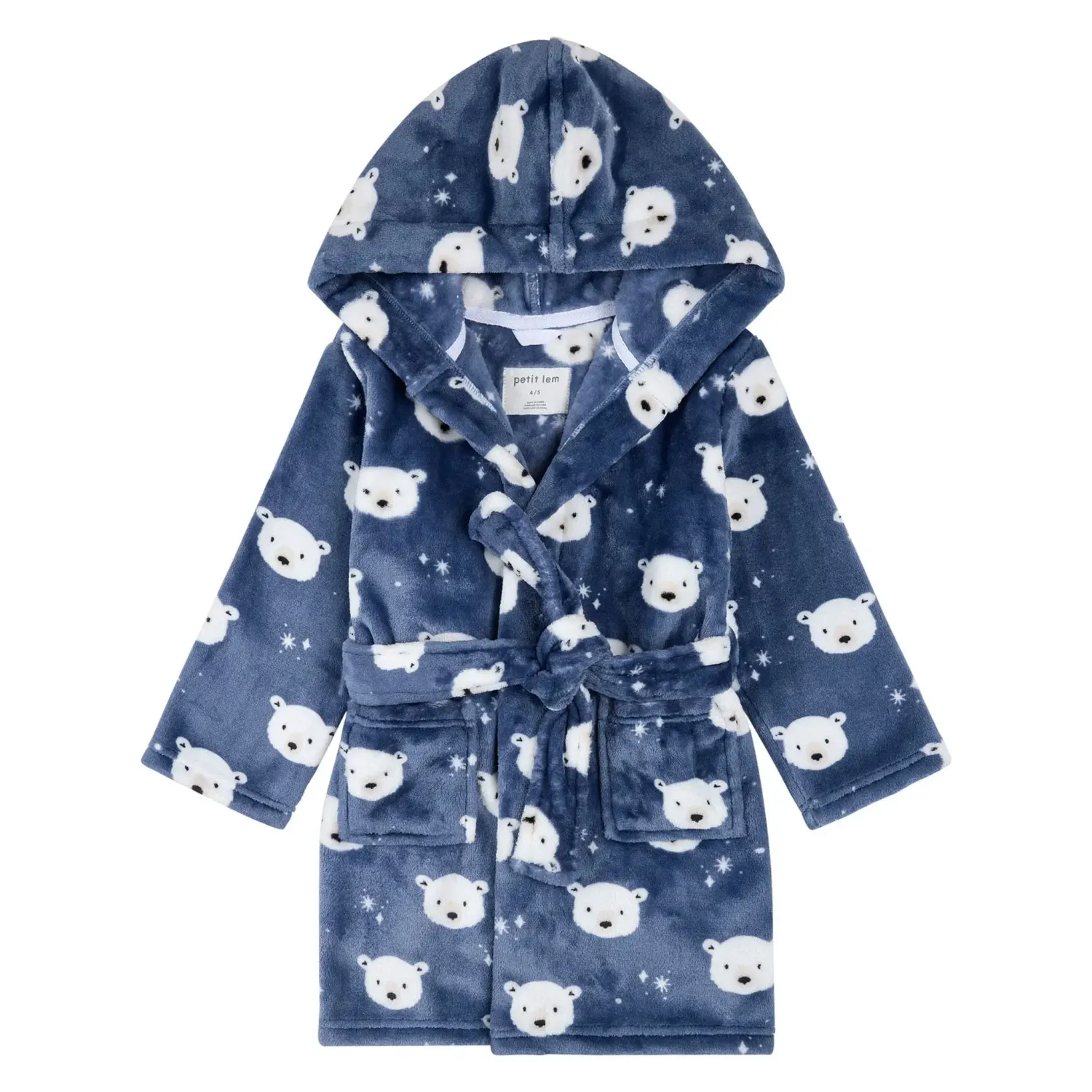 Robe de chambre ourson bleu
