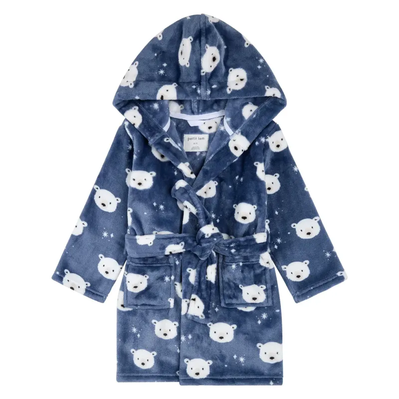 Robe de chambre ourson bleu