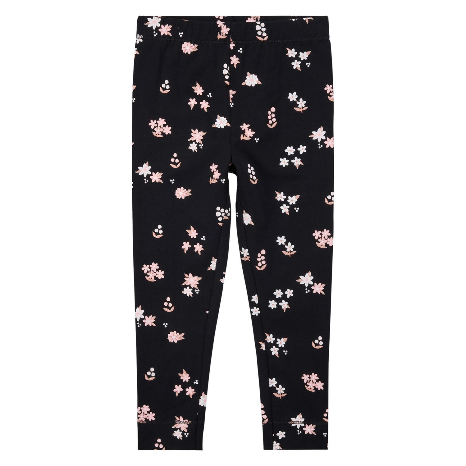 Legging noir fleuri 02K