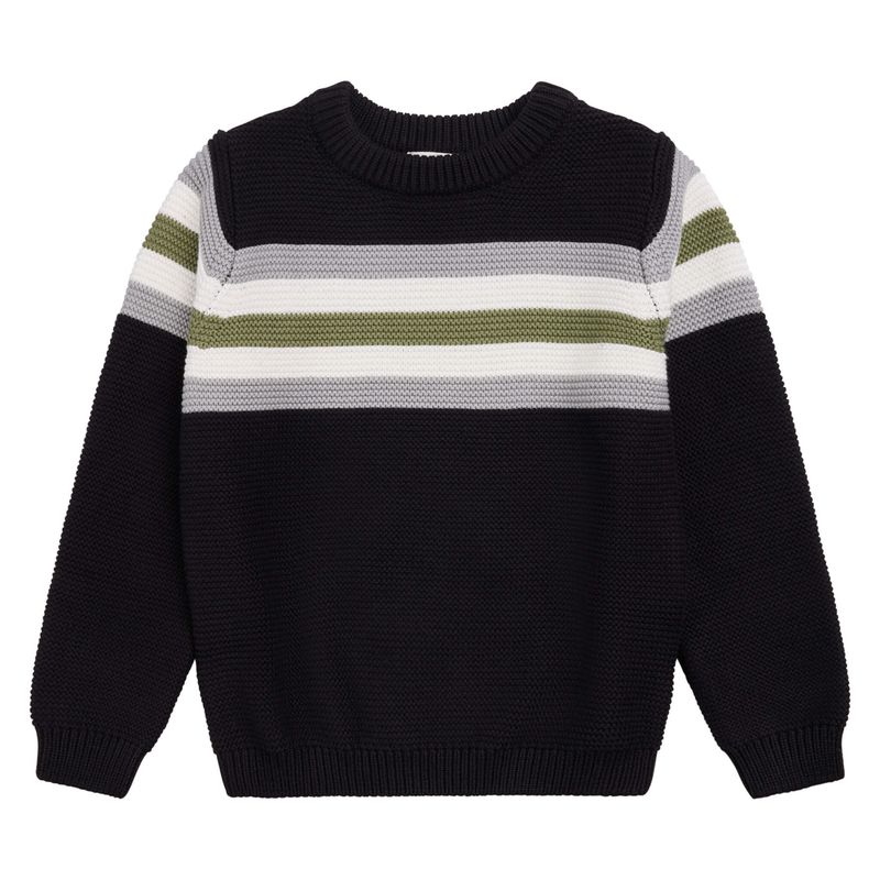 Tricot noir et vert 06K