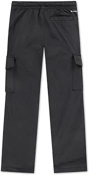 Pantalon noir en toile 023