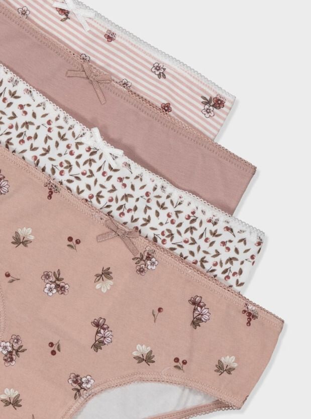 Ensemble de 4 culottes rose assorties 0274