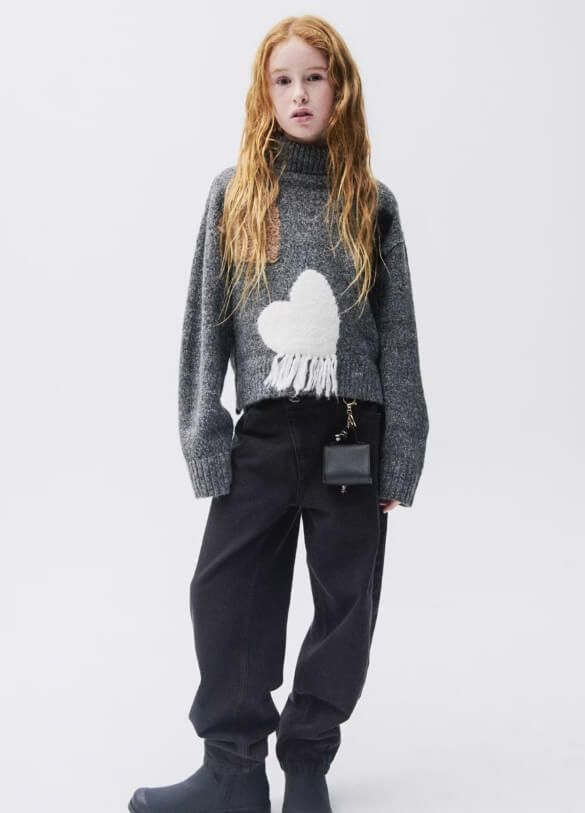 Jean de taille en serge noir 7526