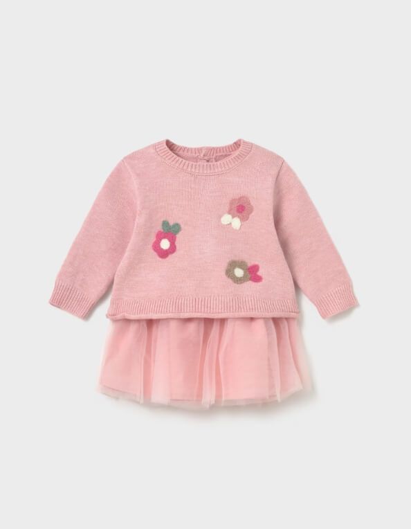 Robe fleurie tricotée 2820