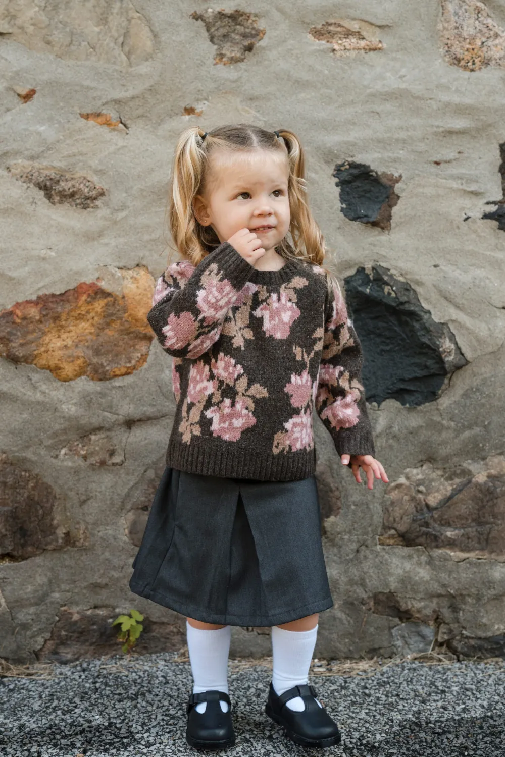 Chandail KATHERINE - cacao fleuri  9878